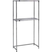 トラスコ中山 TRUSCO スチール製メッシュラック下段開放型 W905XD305XH1533 棚板2枚 TMESB5332 1台（直送品）