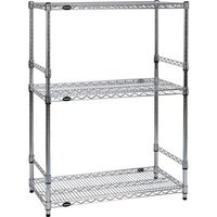 トラスコ中山 TRUSCO ステンレス製メッシュラック W905XD457XH1228 3段 サイドバー付 TSMSDB4343 1台（直送品）