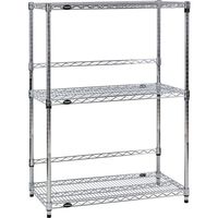 トラスコ中山 TRUSCO スチール製メッシュラック W905XD457XH1228 3段 バックバー付 TMEBB4343 1台（直送品）