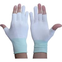 WINCESS インナー手袋 ナイロンインナー手袋 3本指切りタイプ Sサイズ 10双入 WH-3000-D3-10P-S 1袋(10双)（直送品）