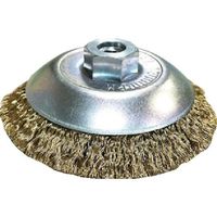 高島産業 ベベルブラシ 電気工具用 ベベル型 100xM10x67 真鍮メッキ鋼線0.25 BMR-100 1個 683-3322（直送品）