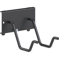 トラスコ中山 TRUSCO パンチングパネル用電気ドリルフック 2本爪 黒 SF-4W-BK 1個 689-0844（直送品）