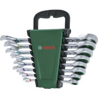 ボッシュ ラチェットコンビネーションレンチ 8種セット 1600A027PS 1セット(8個) 689-3541（直送品）