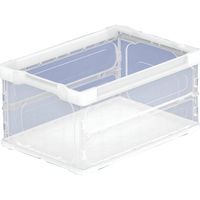 TRUSCO まとめ買い オリコン 薄型軽量折りたたみコンテナ40L 透明 10個 TRL-S40TM-10P 1セット(10個)（直送品）