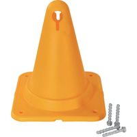 トラスコ中山 TRUSCO アンカー付きちびっコーン 270×300mm イエロー CBCN270-Y-ANC-SET 1セット（直送品）