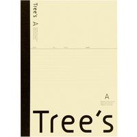 日本ノート Trees　Ａ４　Ａ罫　４０枚　クリーム UTRAA4C 1冊（直送品）