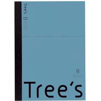 日本ノート Trees　Ａ４　Ｂ罫　４０枚　ブルーグレー UTRBA4GR 1冊（直送品）