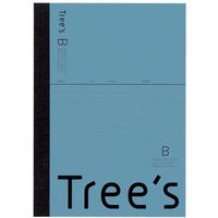 日本ノート Trees　Ａ６　Ｂ罫　４８枚　ブルーグレー UTRBA6GR 1冊（直送品）