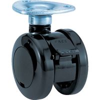 東海キャスター 東海 分解リサイクル ナイロン車輪 50径 許容荷重60kgf 黒 E50S 1個 132-9816（直送品）