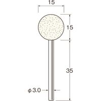日本精密機械工作 リューター 異形状軸付フェルトバフ