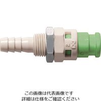 日東工器 日東 キューブカプラ相手側取付サイズ内径φ6チューブ SPC-06PHB-VL-GRN POM 1個 129-2270（直送品）