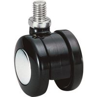 東海キャスター 東海 ナイロン車輪 75径 許容荷重170kgf 黒 TY75N16SL-25 1個 132-8257（直送品）