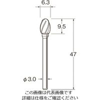 日本精密機械工作 リューター 軽合金用超硬カッター K7218 1袋 166-0659（直送品）