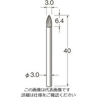 日本精密機械工作 リューター 超硬カッターK3323 K3323 1袋(1本) 128-2501（直送品）