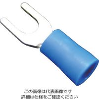 日本圧着端子製造 JST ビニル絶縁付角先開形端子(F形) (100個入) FV2-S4A 1袋(100個) 827-9212（直送品）