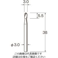 日本精密機械工作 リューター 軽合金用超硬カッター K7217 1袋 166-0665（直送品）