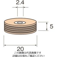 日本精密機械工作 リューター 特殊バフ F8431 1袋(5枚) 128-3115（直送品）