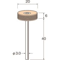 日本精密機械工作 リューター 特殊バフ F8341 1袋(5本) 128-2684（直送品）