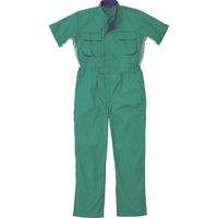 山田辰 AUTOーBI 半袖つなぎ服50001ー016エメラルドグリーンーL 50001-016-L 1着 137-0505（直送品）