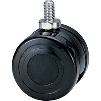 東海キャスター 東海 ナイロン車輪 75径 許容荷重170kgf 黒 TY75KN12L-22 1個 133-1382（直送品）