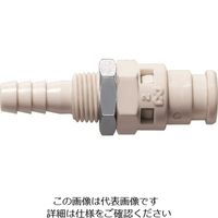 日東工器 日東 キューブカプラ相手側取付サイズ内径φ6チューブ SPC-06PHB-VL-IVR POM 1個 129-2343（直送品）