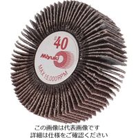 ミユキ産業 ミユキ ミニホイール X830W 80X25X6 40# MM8025-40 1セット(5個) 828-4760（直送品）