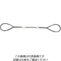 日興製綱 NIKKO Wスリング(裸) 全長6.0m スリング径18mm W18-6H 1セット(5本) 815-7447（直送品）