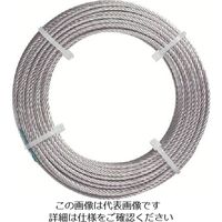 日興製綱 ニッコウ カットワイヤーメッキ無し 全長10m ワイヤ径12mm 使用荷重965kg CW1210N 1セット(10巻)（直送品）