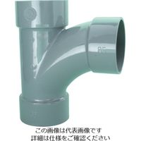 東栄管機 トーエー DV継手 大曲りチーズ 65×50 DVLT65-50 1個 825-2841（直送品）