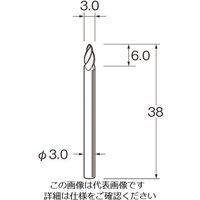 日本精密機械工作 リューター 軽合金用超硬カッター K7220 1袋 168-4452（直送品）