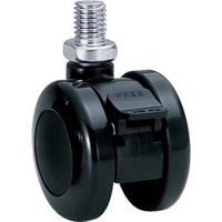 東海キャスター 東海 ナイロン車輪 50径 許容荷重60kgf 黒 TY50N12SBL-22 1個 132-8256（直送品）