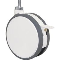 東海キャスター 東海 デザインキャスター ホワイト130径 FW130N16WSL-25 1個 119-3388（直送品）