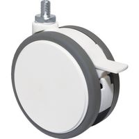 東海キャスター 東海 デザインキャスター ホワイト100径 FW100N12WSL-14 1個 119-3381（直送品）