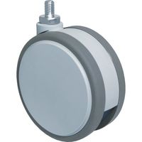 東海キャスター 東海 デザインキャスター ライトグレー100径 F100N12P1.25L-14 1個 119-3912（直送品）