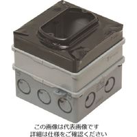 未来工業 未来 四角PCボックス(鉄塗代カバー付) 4CBL-T1275A 1個 198-4343（直送品）