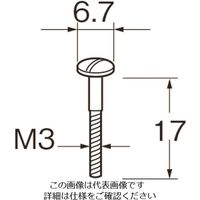 日本精密機械工作 リューター M1501・M1601用ネジ 幅厚工具用 M1521 1袋(10本) 128-4022（直送品）