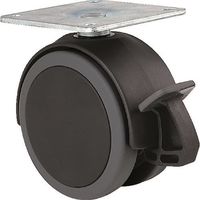 東海キャスター 東海 ベアリング入り エラストマー車輪 100径 N100KS 1個 132-8244（直送品）