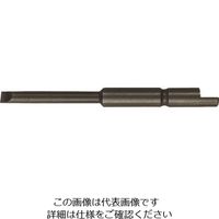 近江精機 近江 φ4Dカット差込 マイナスビット 刃厚0.3 全長44 段付φ2x20 V05M-0.3T-44-2 807-1876（直送品）