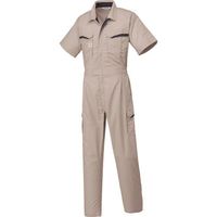 山田辰 AUTOーBI 半袖つなぎ服8901ー008シルバーグレーーL 8901-008-L 1着 136-9568（直送品）