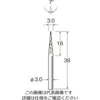 日本精密機械工作 リューター チタンアルミナコーティング超硬カッター K8016 1袋 168-4408（直送品）