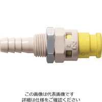 日東工器 日東 キューブカプラ相手側取付サイズ内径φ4チューブ SPC-04PHB-VL-YEL POM 1個 129-2290（直送品）