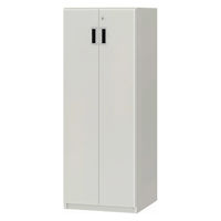 大洋 Shelfit 鍵付き 収納庫 幅448×奥行465×高さ1191mm ホワイト OFS1245D45 WH+3段扉幅木 1台（直送品）