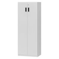 大洋 Shelfit 鍵付き 収納庫 幅498×奥行315×高さ1191mm ホワイトウッド OFS1250D30 WW+3段扉幅木 1台（直送品）