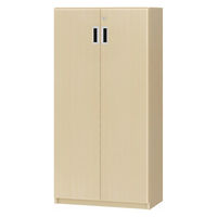 大洋 Shelfit 鍵付き 収納庫 幅548×奥行315×高さ1191mm ライトナチュラル OFS1255D30 LN+3段扉幅木 1台（直送品）