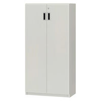 大洋 Shelfit 鍵付き 収納庫 幅598×奥行315×高さ1191mm ホワイト OFS1260D30 WH+3段扉幅木 1台（直送品）