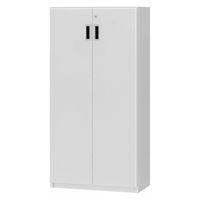 大洋 Shelfit 鍵付き 収納庫 幅598×奥行315×高さ1191mm ホワイトウッド OFS1260D30 WW+3段扉幅木 1台（直送品）