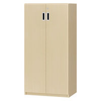 大洋 Shelfit 鍵付き 収納庫 幅598×奥行405×高さ1191mm ライトナチュラル OFS1260D40 LN+3段扉幅木 1台（直送品）