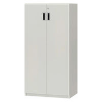 大洋 Shelfit 鍵付き 収納庫 幅598×奥行405×高さ1191mm ホワイト OFS1260D40 WH+3段扉幅木 1台（直送品）