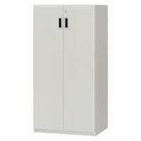 大洋 Shelfit 鍵付き 収納庫 幅598×奥行465×高さ1191mm ホワイト OFS1260D45 WH+3段扉幅木 1台（直送品）