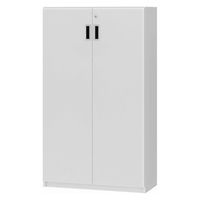 大洋 Shelfit 鍵付き 収納庫 幅648×奥行315×高さ1191mm ホワイトウッド OFS1265D30 WW+3段扉幅木 1台（直送品）